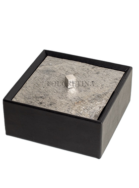 现代轻奢极简皮革创意收纳盒装饰品样板间岩板首饰盒珠宝盒摆设