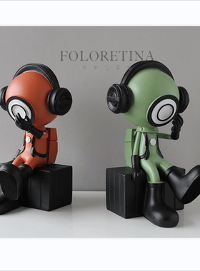 树脂现代客厅卡通摆件