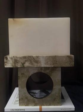 中古风复古风天然西班牙云石创意台灯样板间售楼处少众台灯装饰品