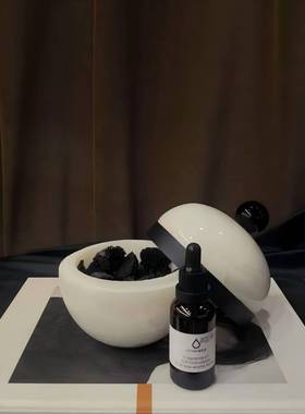 现代轻奢进口天然大理石香薰精油摆件样板间售楼处客厅桌面装饰品