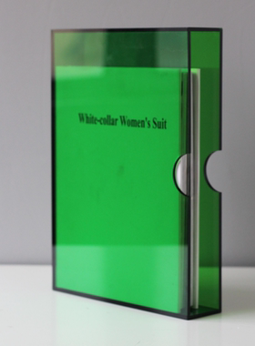 现代简约彩色透明书盒书皮装饰品样板间书房卧室儿童房桌面摆件