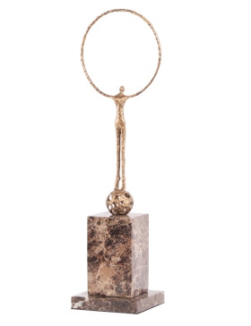 现代简约人物雕塑创意摆件样板间售楼处少众原创运动人物装饰品