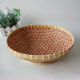 纯手工艺品竹编水果篮竹篮水果盘收纳篮糖果篮子天然竹编收纳篮