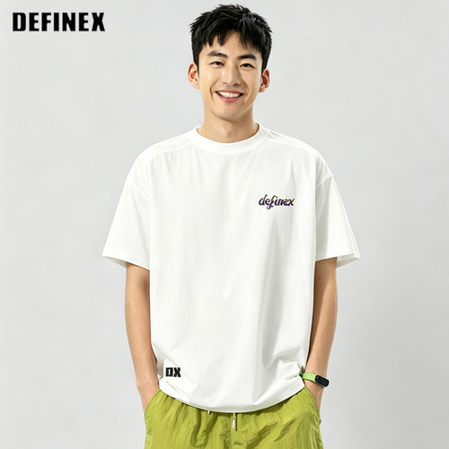 DEFINEX基本款dx通勤logo印花T恤