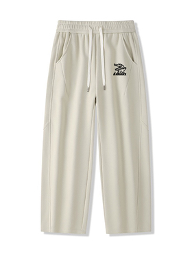 dnnnnx25秋冬潮流鳄鱼卡通图案字母印花加绒保暖舒适男女百搭卫裤