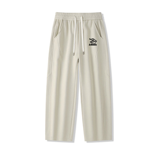 dnnnnx25秋冬潮流鳄鱼卡通图案字母印花加绒保暖舒适男女百搭卫裤