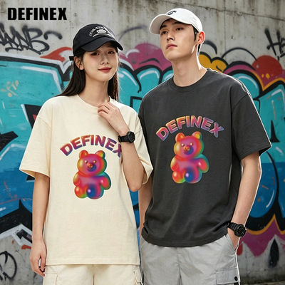 DEFINEX全棉小熊印花dx美式T恤