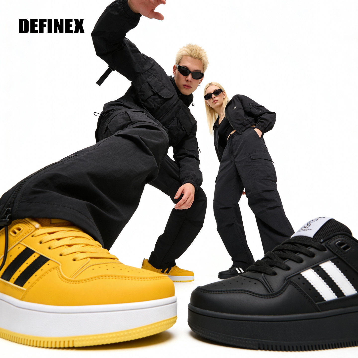 DEFINEX空军一号面包版百搭时尚潮流保暖耐磨增高低帮男女板鞋