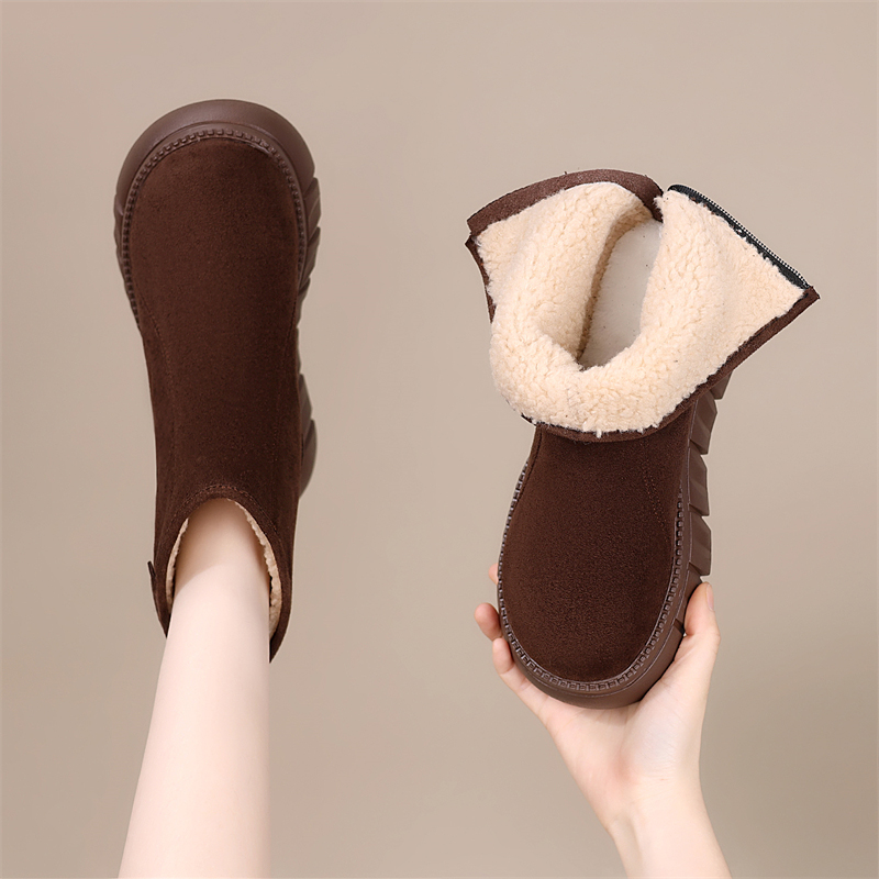 加绒加厚保暖雪地靴抗寒棉鞋