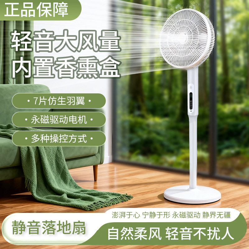 110V语音电风扇家用16寸大风力智能定时落地扇出口中国台湾美国