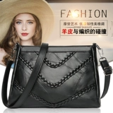 Сумка через плечо, универсальная трендовая модная сумка на одно плечо, популярно в интернете, из натуральной кожи