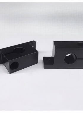 GDC光轴导向轴支座钢制加厚单侧开口支撑T型立式支架固定座SHWTBN