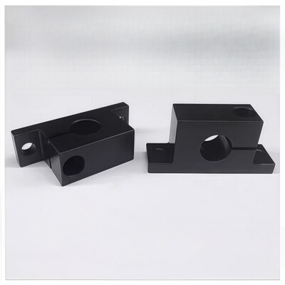 GDC光轴导向轴支座钢制加厚单侧开口支撑T型立式支架固定座SHWTBN