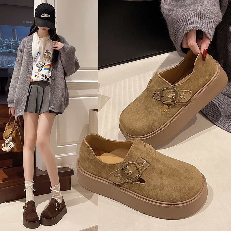 软底踩屎感勃肯鞋女款2026新款春季小个子增高单鞋一脚蹬乐福鞋子,女鞋,勃肯鞋/软木鞋,淘宝优惠券,粉丝福利购,淘宝优惠卷