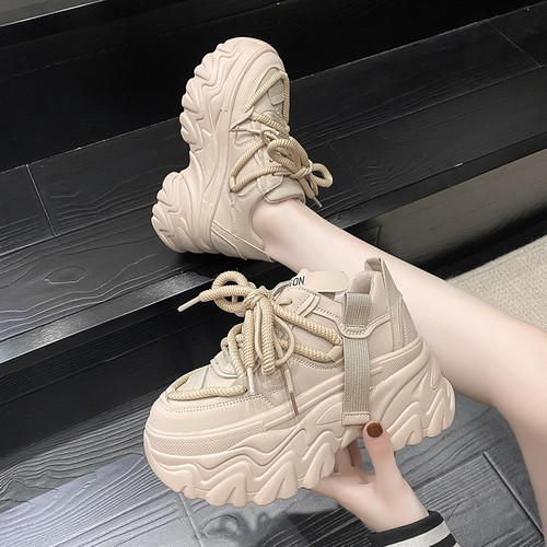 运动鞋10cm厚底内增高女鞋子