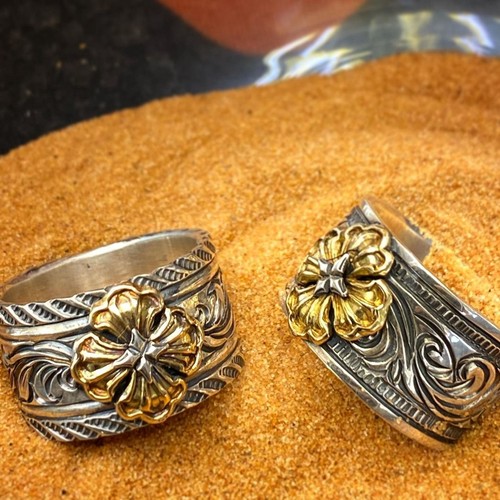 HorizonBlue男女金银手工戒指