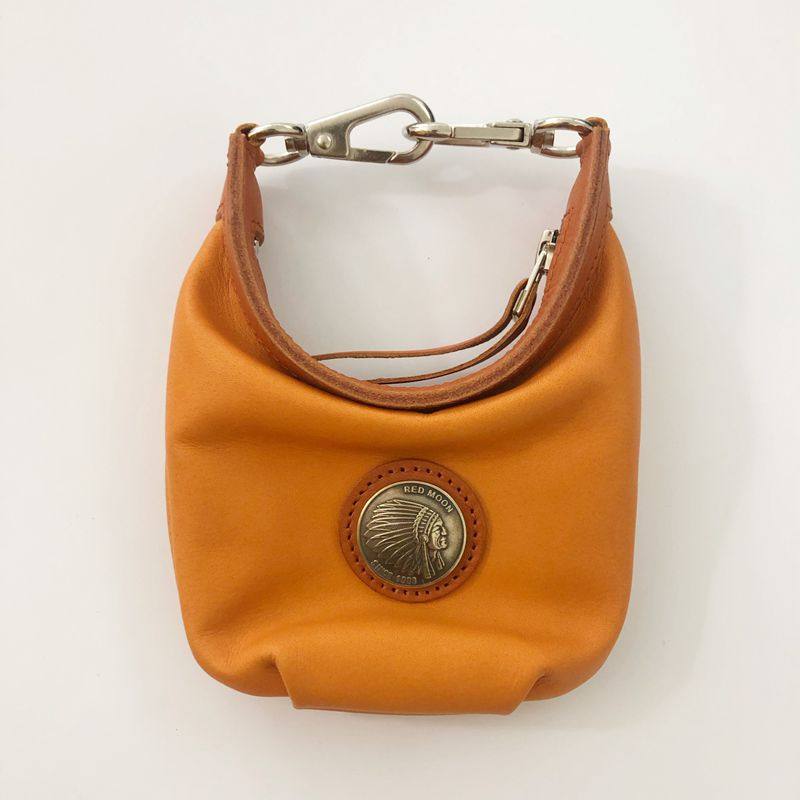 日本制redmoon红月ls-mba 牛皮男女时尚休闲大扣美式钥匙扣小腰包