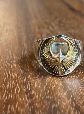 HorizonBlue925银纹章戒指