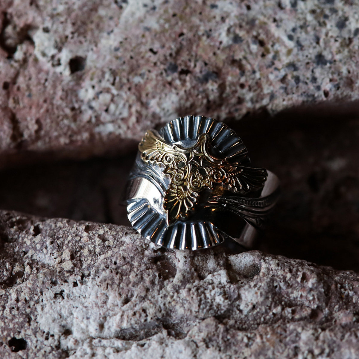 HorizonBlue男女金银复古戒指