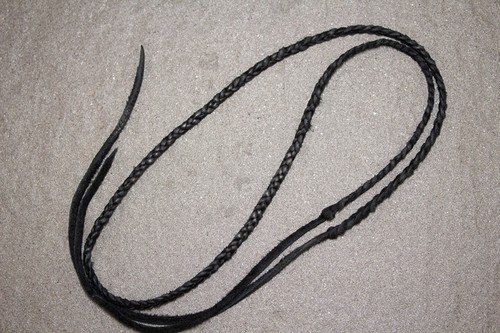 HorizonBlue牛皮鹿皮皮绳项链