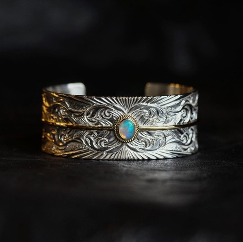 HorizonBlue925银欧泊手镯