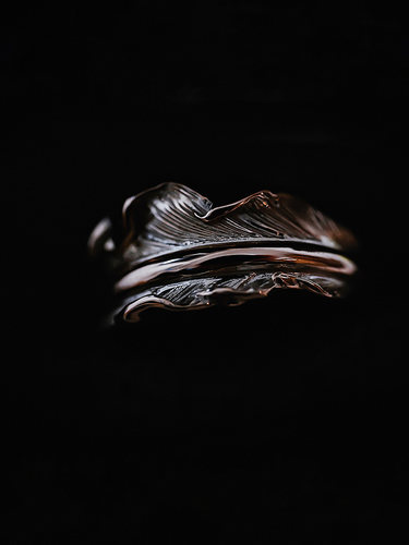 HorizonBlue男女K10复古戒指