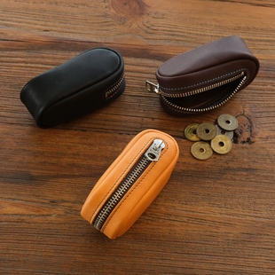 官方代理日本REDMOON红月ÉCLAIR饺子包同款皮料牛皮储物包零钱包