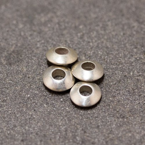 日本手工复古银饰配件串珠弯管