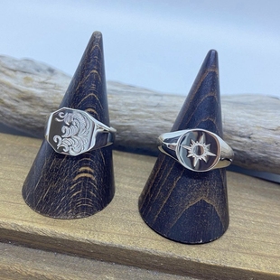 官方代理日本ARIZONA FREEDOM 92银饰唐草太阳神纹章戒指NO.93