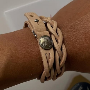 官方代理日本REDMOON红月PR-WB-NN真皮牛皮复古休闲时尚皮手环