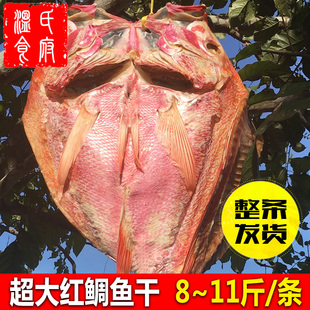 10斤紅魚(yú)干整條淡曬深海魚(yú)干無(wú)添加湛江海南儋州北海特產(chǎn)海鮮干貨