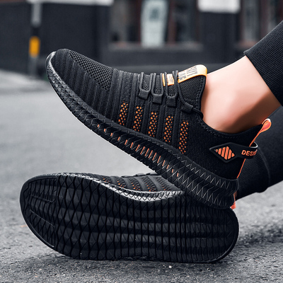 Men Vulcanize Shoes Lightweight Sneakers Breathable No-slip