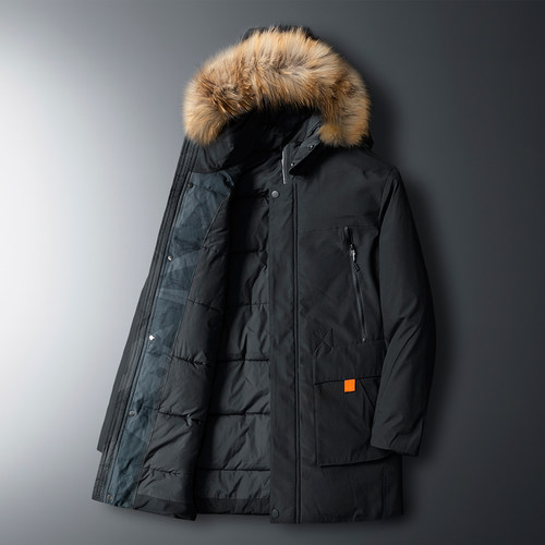 Men's Thermal Down Jacket Thick Puffer Jacket Men Coat High