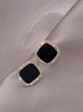 Luxury fashion earrings 925 sterling silver Rose CZ Earrings