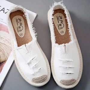 Womens Flat Slip On Summer Strap Loafers Straw Espadrilles