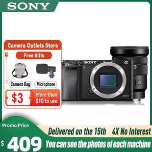 A6000 Alpha A6300 A6400 Digita Sony Mirrorless Camera