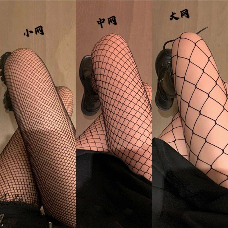 Hot Selling Slim Perfect Legs Sexy Women's Long Fishnet Mesh - 实物图