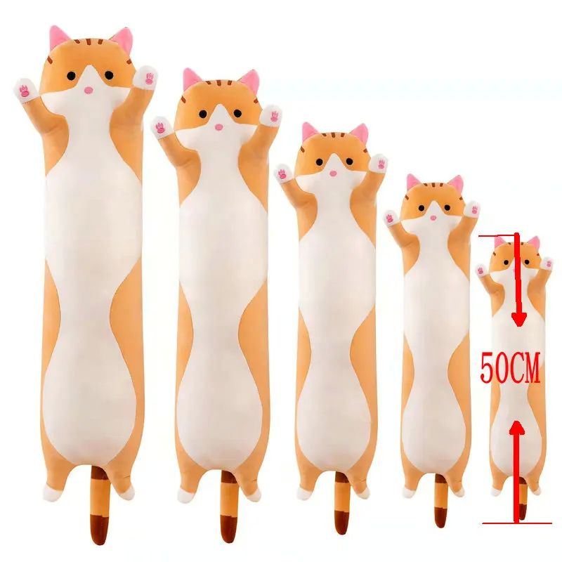 New Arrive 50cm Cute Soft Long Cat Boyfriend Plush Toys Stuf 玩具/童车/益智/积木/模型 其他人偶玩具 原图主图