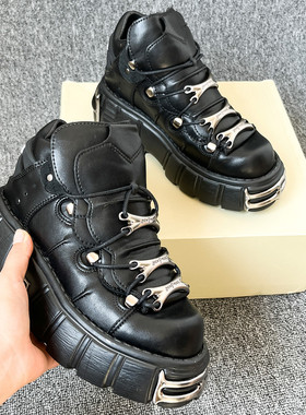 Punk Style Women Sneakers 6cm Platform Shoes Woman Creepers