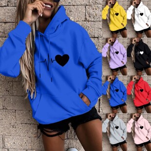 Hoodies Harajuku Women's Setwear Fashion Casual Fun Print Ho