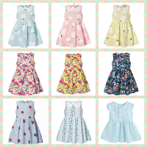 New Toddler Baby Summer Dress Kids Girls Sleeveless Princes
