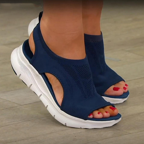 Women Summer Shoes  Mesh Fish Platform Sandals Women's Open