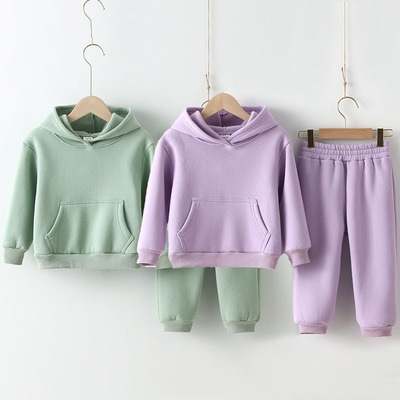Spring Children Clothes Kids Suit Warm Sweater Girl Fleece H