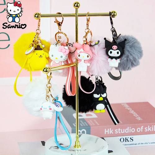 Kawaii  Kitty Keychain Cute Plushies Sanrio Plush Keychains