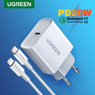 UGREEN Quick Charge 4.0 3.0 QC PD Charger 20W QC4.0 QC3.0 US