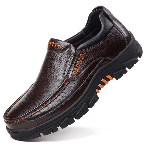 Genuine Leather Shoes Men Loafers Soft Cow Leather Men Casua