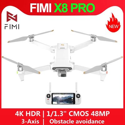 FIMI X8 Pro 15km RC Drone 4K Profesional FPV 3-Axis Gimbal T