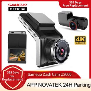 UHD2160P cam 24H Recorder Video Rear and Front Dash Sameuo