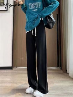 Yitimoky Wide Leg Pants for Women Fall Winter Korean Fashio