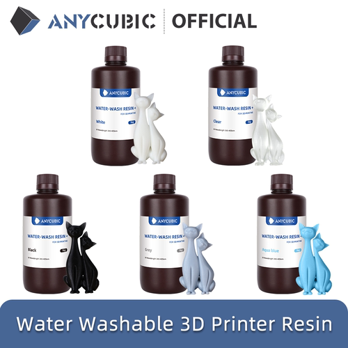 ANYCUBIC Water-Wash Resin For LCD 3D Printer High Precision